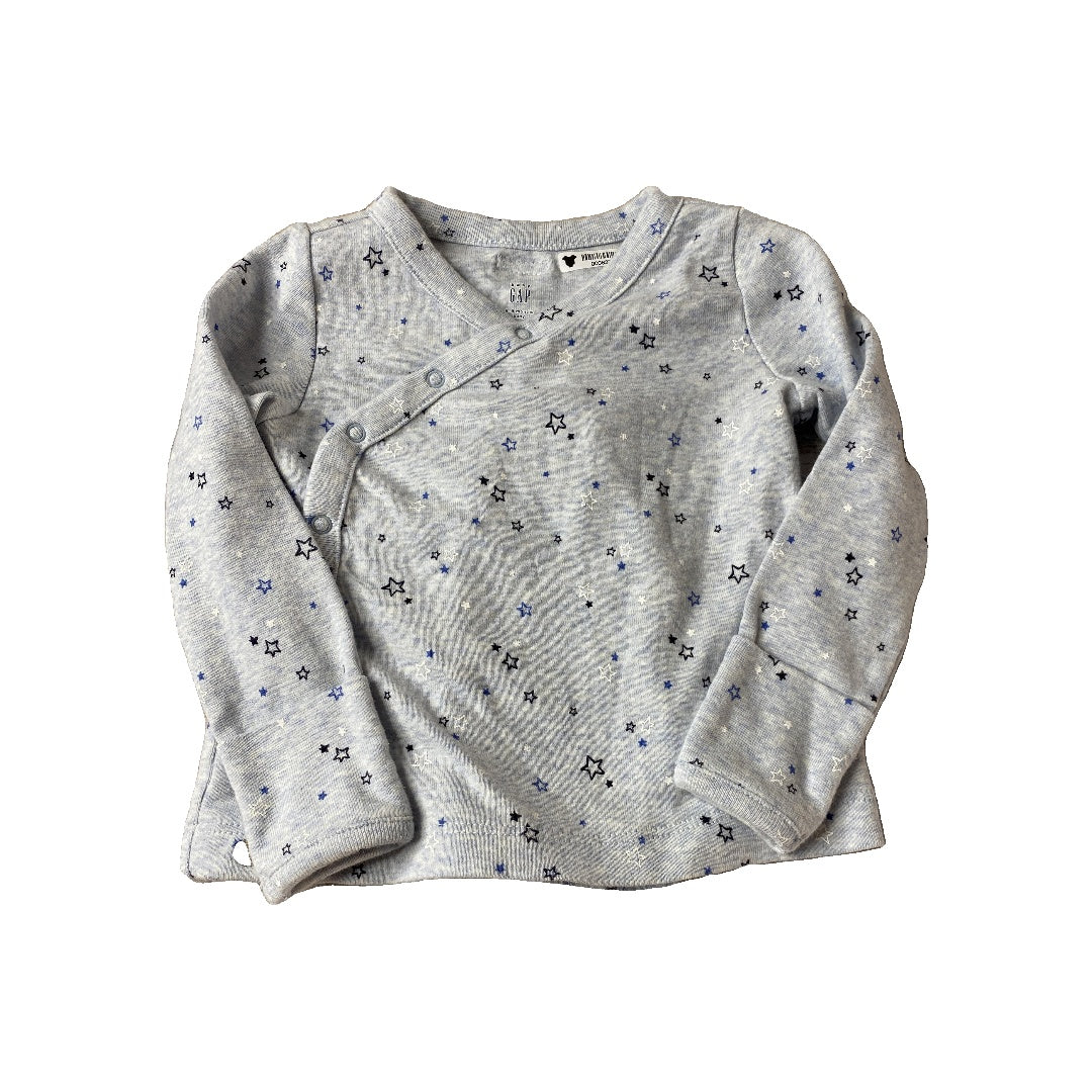 Gap Boys Light Blue | Stars | Heather Pajamas Size: 6-9 months Light Blue | Stars | Heather