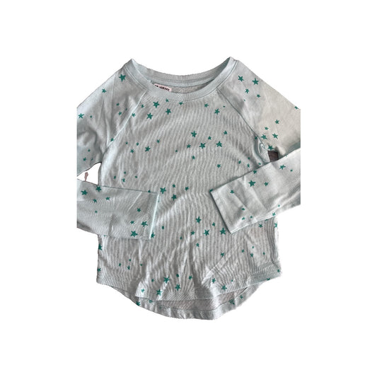 Cat & Jack Girls Light Blue | Stars Long Sleeve T-Shirt Size: 4T Light Blue | Stars
