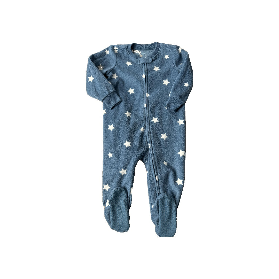 Primary Unisex Light Blue | Stars Pajamas Size: 12M Light Blue | Stars