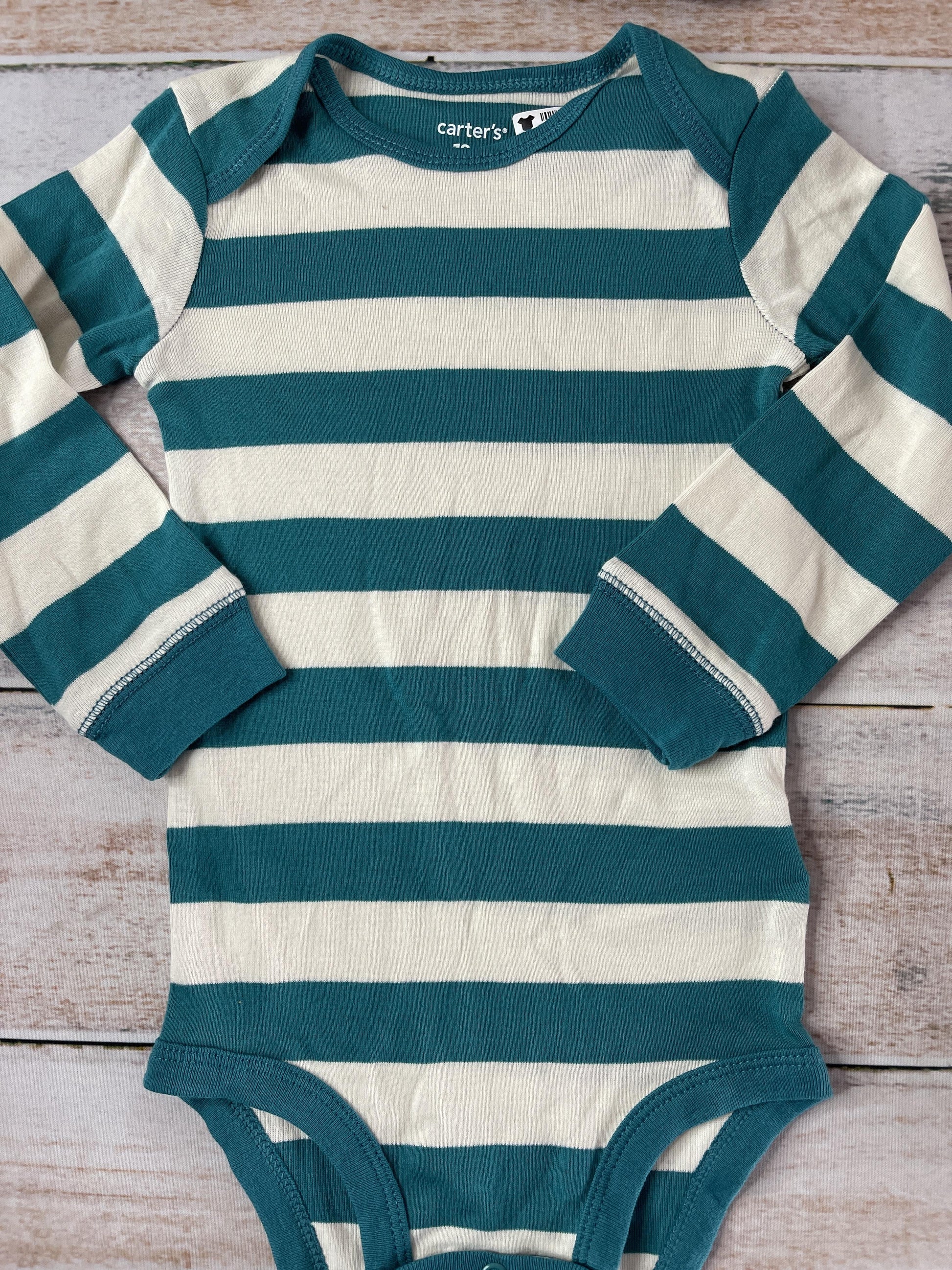 Carters Boys Light Blue | Stripe Onesie Size: 12-18 months Light Blue | Stripe