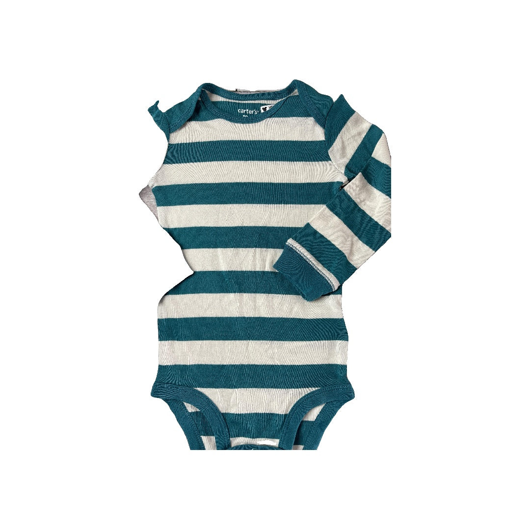 Carters Boys Light Blue | Stripe Onesie Size: 12-18 months Light Blue | Stripe