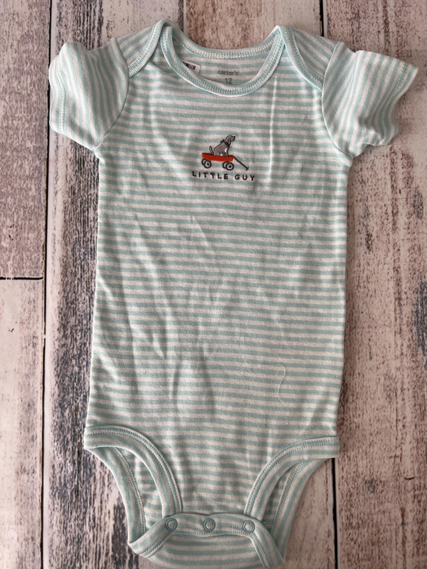 Carters Boys Light Blue | Stripe Onesie Size: 12 months Light Blue | Stripe
