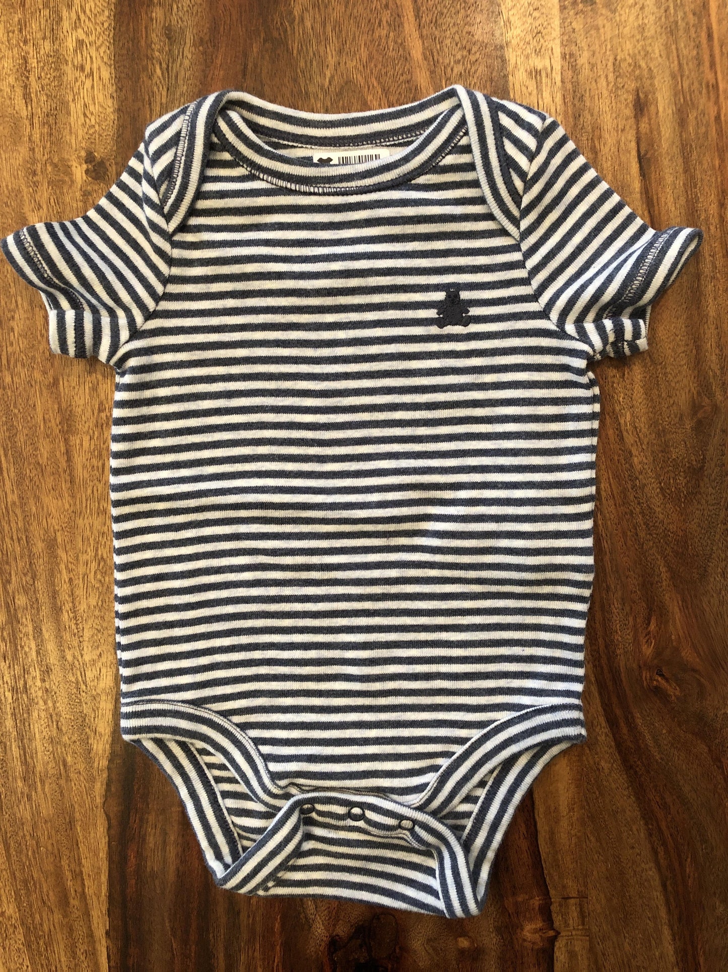 Gap Boys Light Blue | Striped Onesie Size: 0-3 months Light Blue | Striped