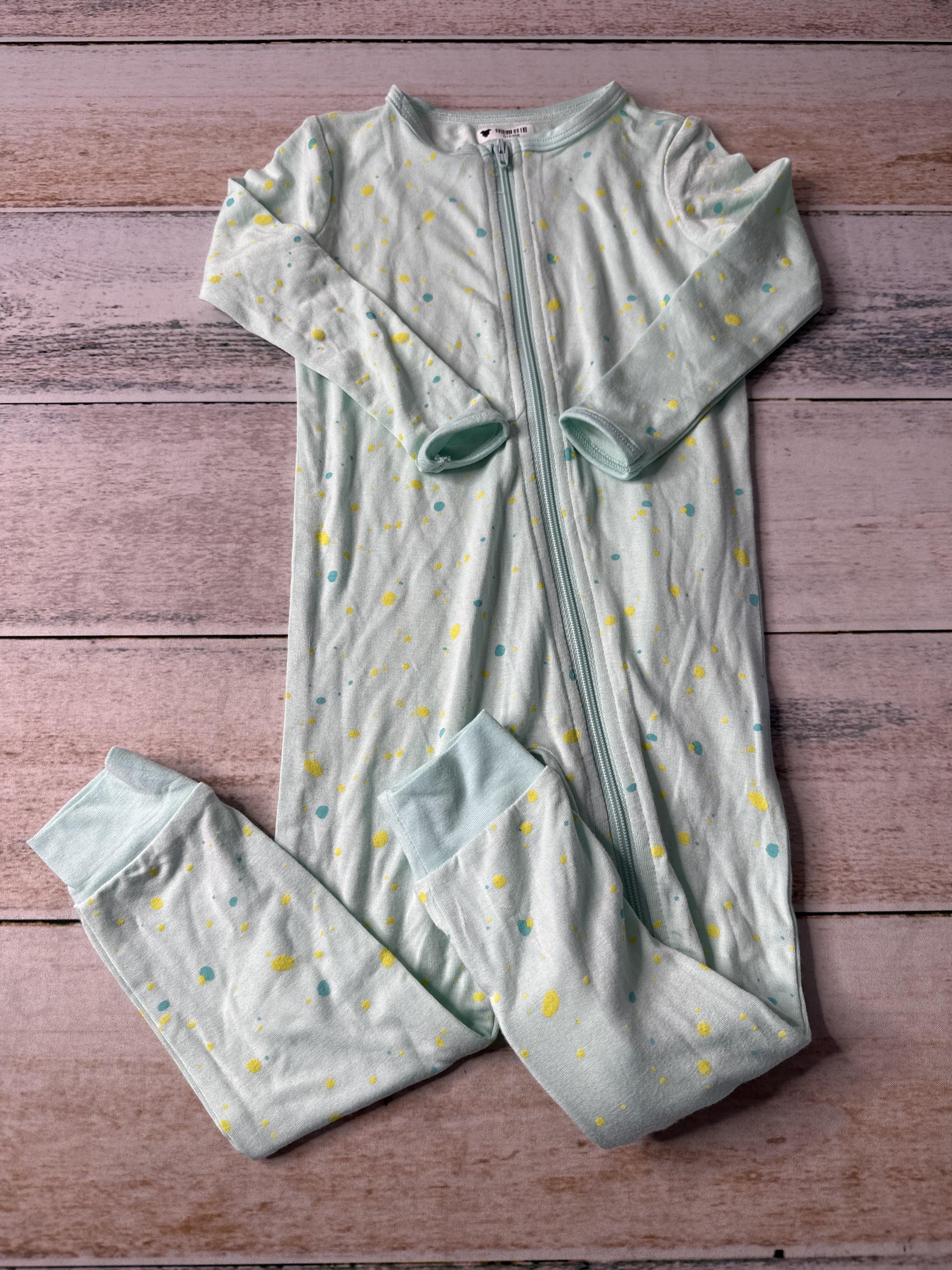 Rockets of Awesome Unisex Light Blue | Teal | Yellow | Dots Pajamas Size: 3-6 months Light Blue | Teal | Yellow | Dots