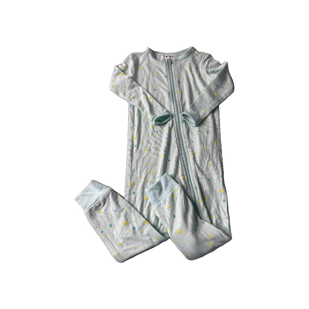 Rockets of Awesome Unisex Light Blue | Teal | Yellow | Dots Pajamas Size: 12-18 months Light Blue | Teal | Yellow | Dots