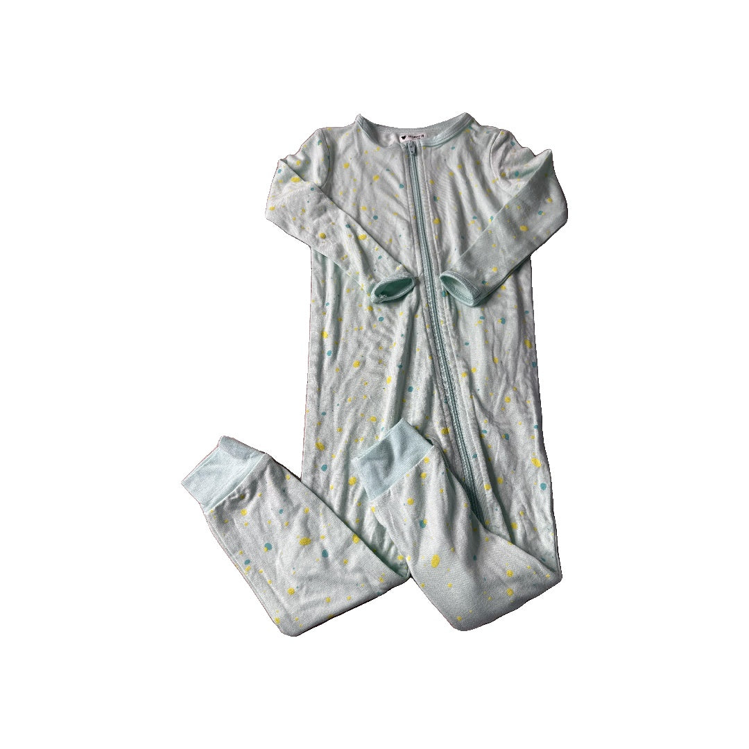 Rockets of Awesome Unisex Light Blue | Teal | Yellow | Dots Pajamas Size: 6-12 months Light Blue | Teal | Yellow | Dots