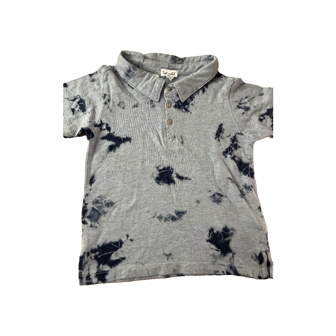 Splendid Boys Light Blue | Tie Dye Button Down Short Sleeve Size: 3T Light Blue | Tie Dye