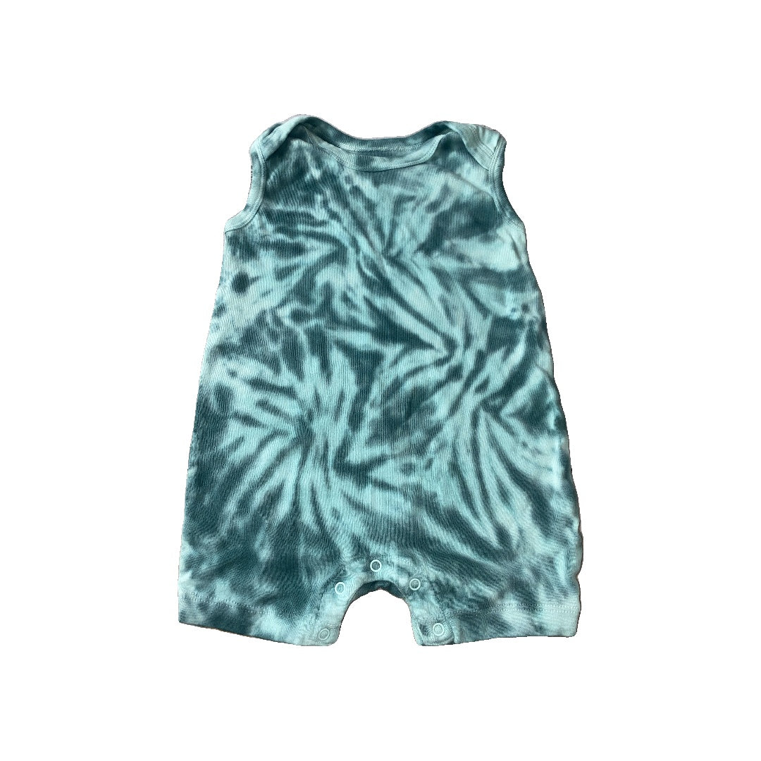 Honest co Boys Light Blue | Tie Dye Romper Size: 18 months Light Blue | Tie Dye