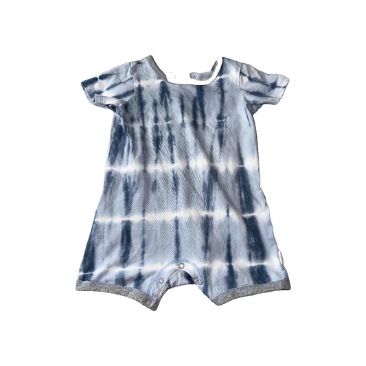 Burt's Bees Boys Light Blue | Tie Dye Romper Size: 18 months Light Blue | Tie Dye
