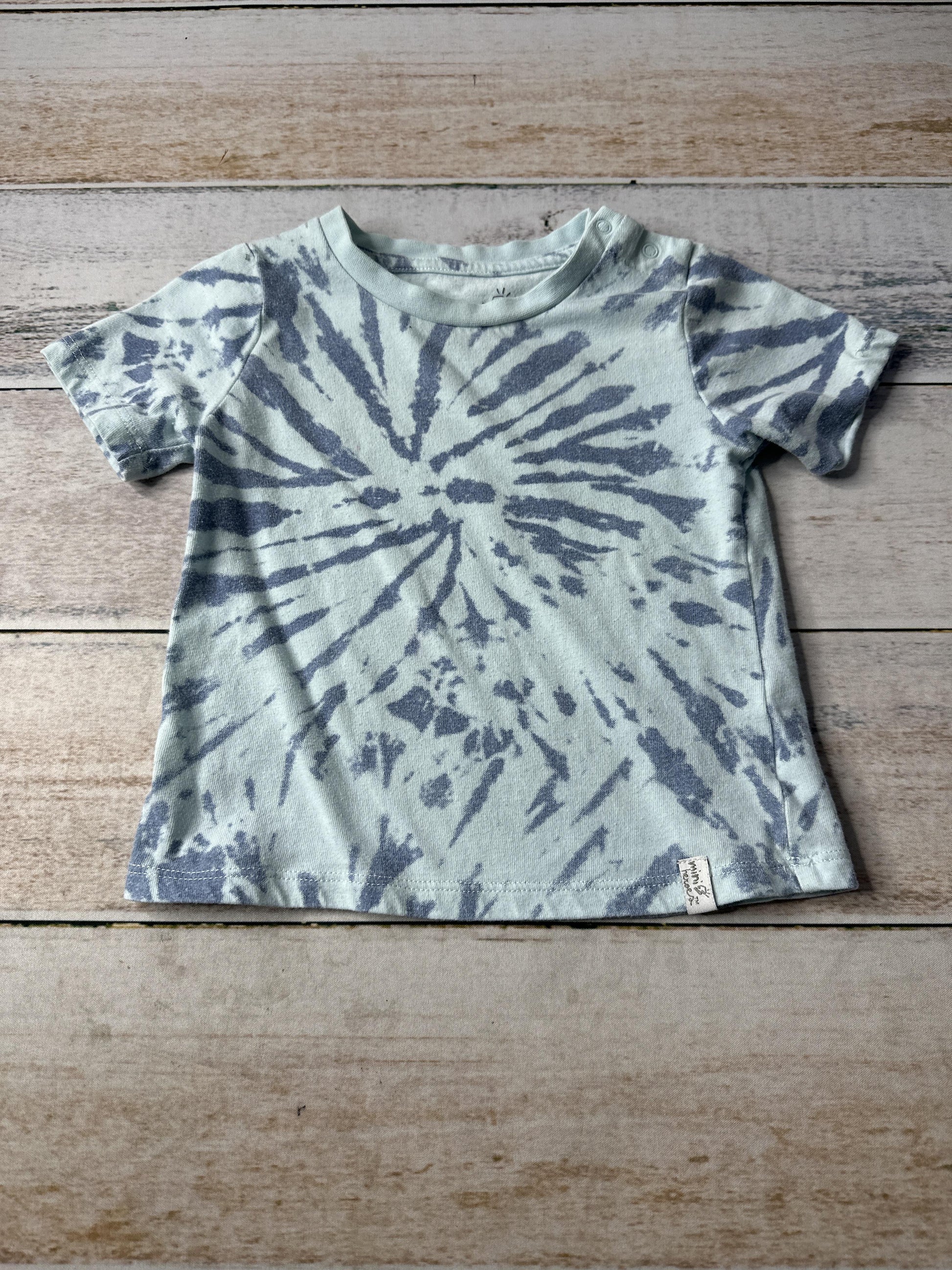 Mini Heroes Boys Light Blue | Tie Dye T-Shirt Size: 24 months Light Blue | Tie Dye