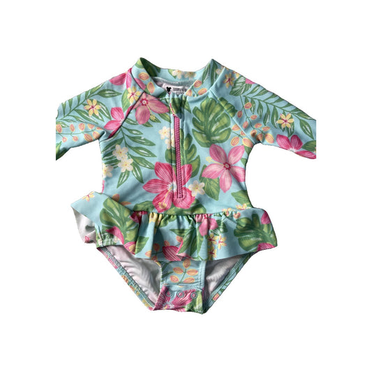 Little Me Girls Light Blue | Turquoise | pink Swimwear Size: 0-3 months Light Blue | Turquoise | pink