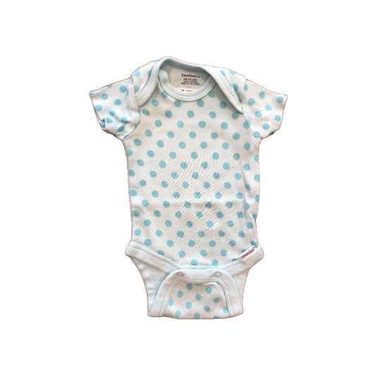 Gerber organic Boys Light Blue | Turquoise Onesie Size: Newborn Light Blue | Turquoise