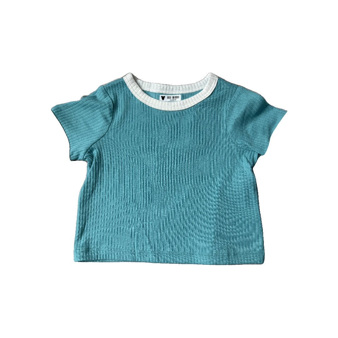 Cat & Jack Boys Light Blue | Turquoise T-Shirt Size: 3-6 months Light Blue | Turquoise