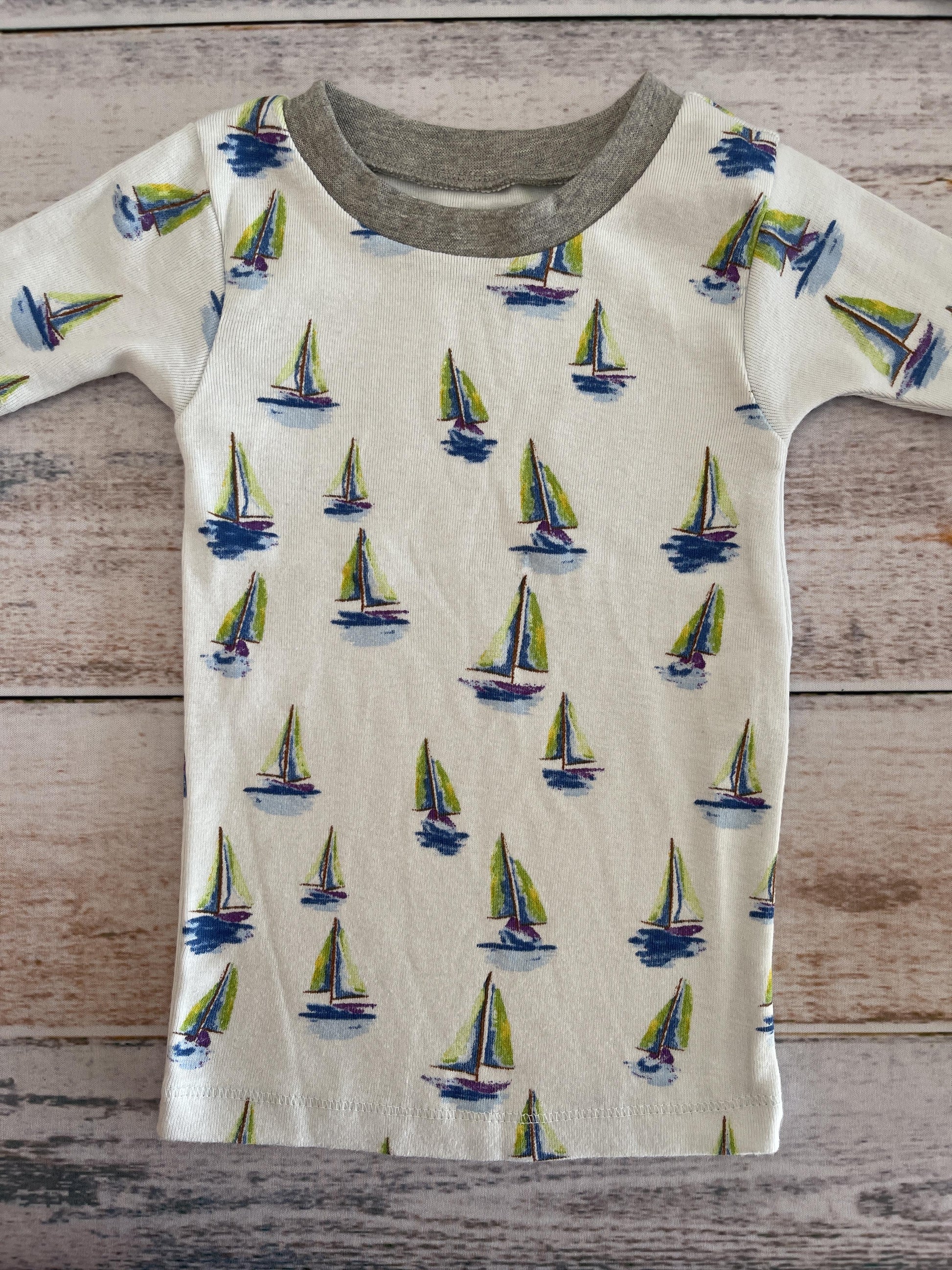 Burt's Bees Unisex Light Blue | Turquoise Pajamas Size: 2T Light Blue | Turquoise