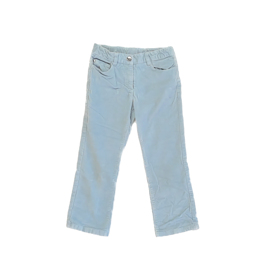 Jacadi Girls Light Blue velour Pants Size: 6 Years Light Blue velour