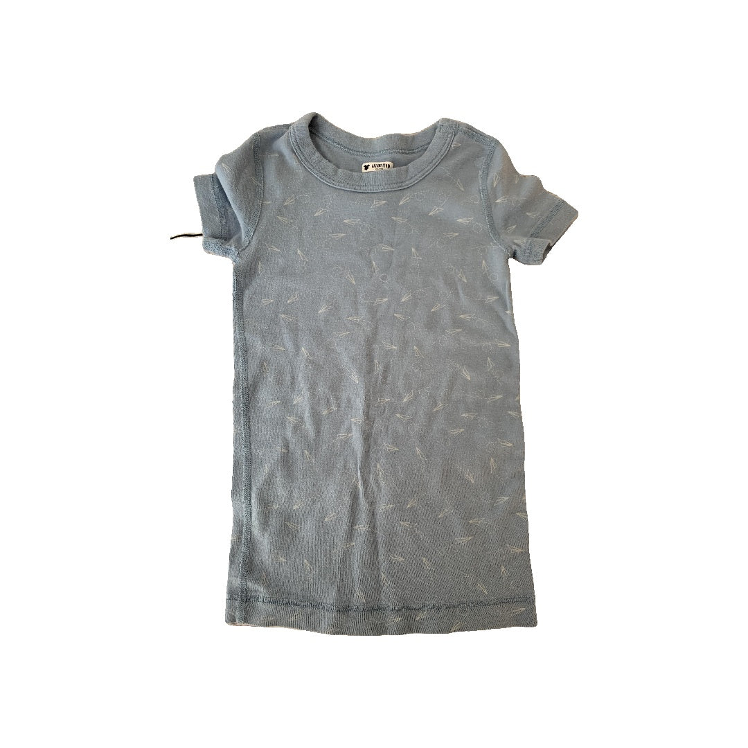 Skylar Luna Boys Light Blue | White | airplanes Button Down Short Sleeve Size: 6 Light Blue | White | airplanes
