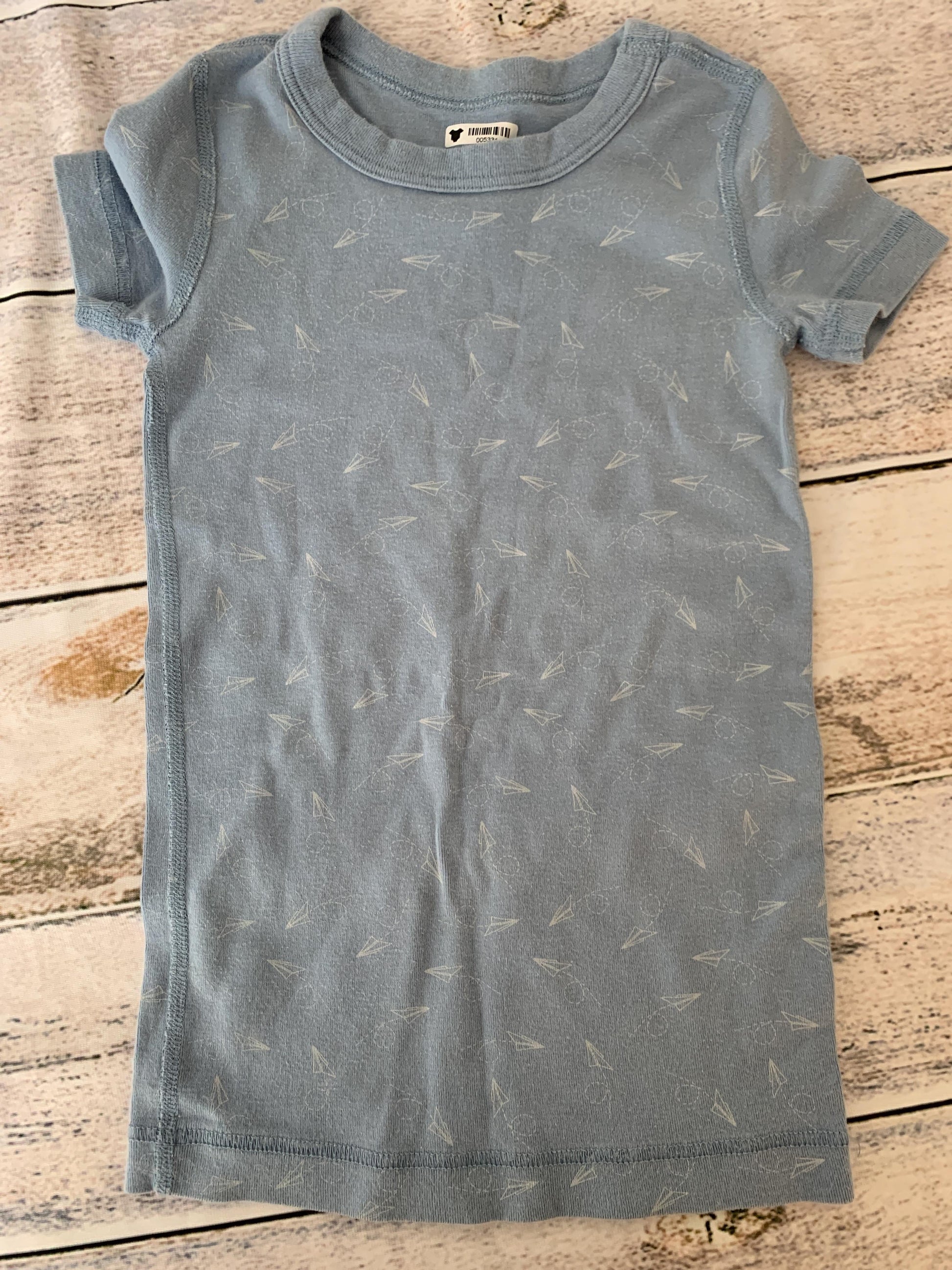 Skylar Luna Boys Light Blue | White | airplanes Button Down Short Sleeve Size: 6 Light Blue | White | airplanes