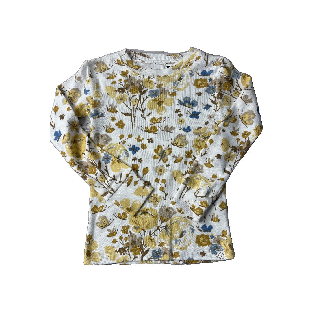 Unisex Light Blue | White | Brown | Yellow Pajamas Size: 3T Light Blue | White | Brown | Yellow