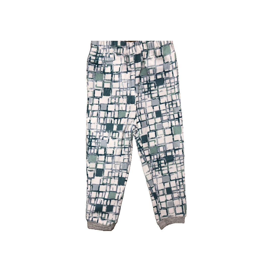 asher and olivia Unisex Light Blue | White | Grey Pajamas Size: 18 months Light Blue | White | Grey