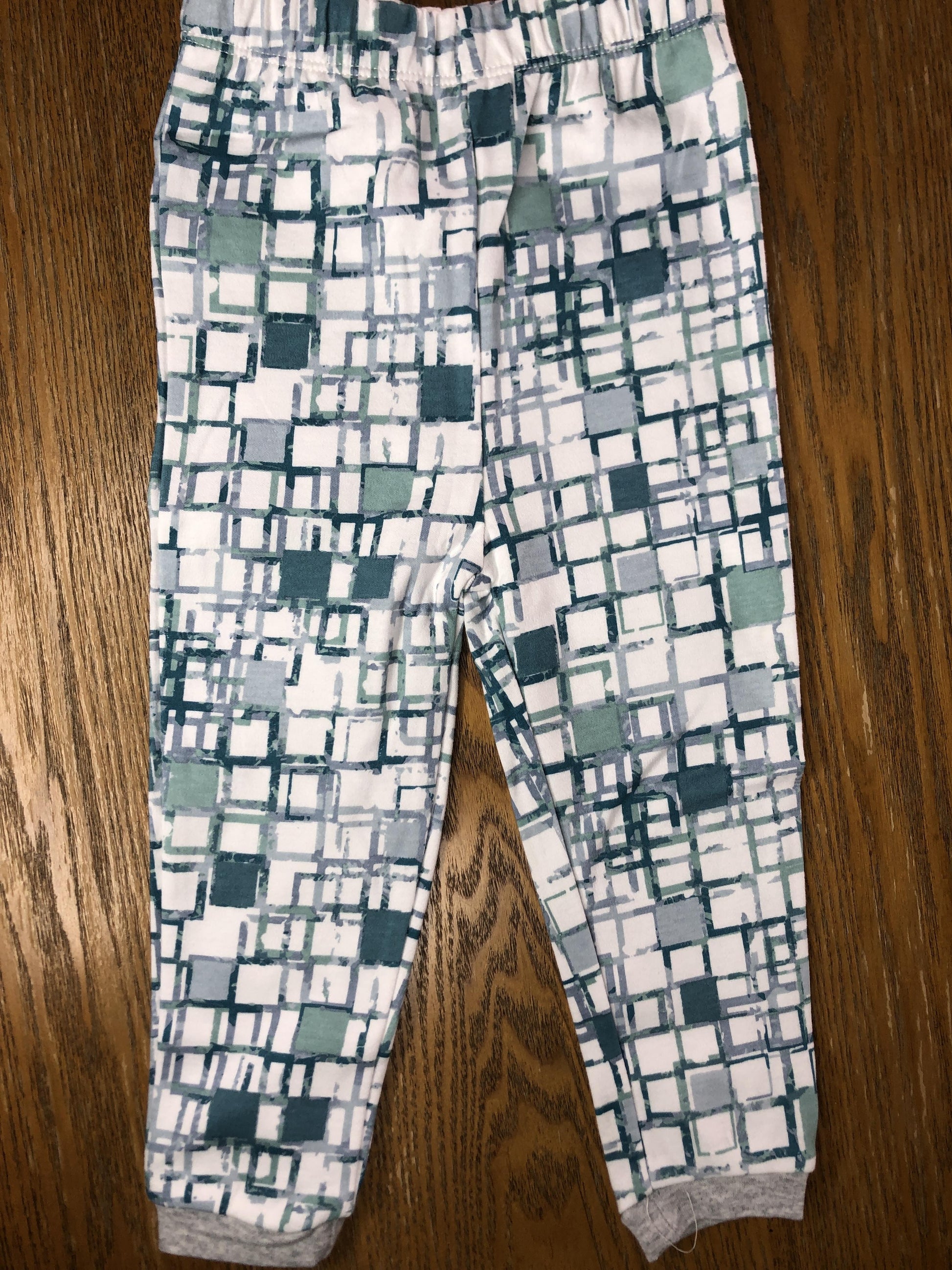 asher and olivia Unisex Light Blue | White | Grey Pajamas Size: 18 months Light Blue | White | Grey