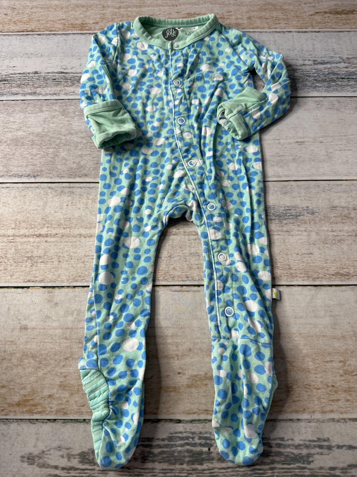 Clover Baby & Kids Unisex Light Blue | White | light green Pajamas Size: 0-3 months Light Blue | White | light green