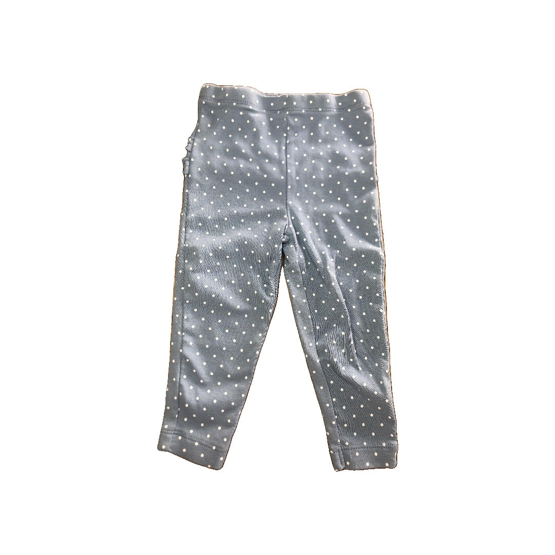 Carters Girls Light Blue | White | polka dot Pants Size: 12 months Light Blue | White | polka dot