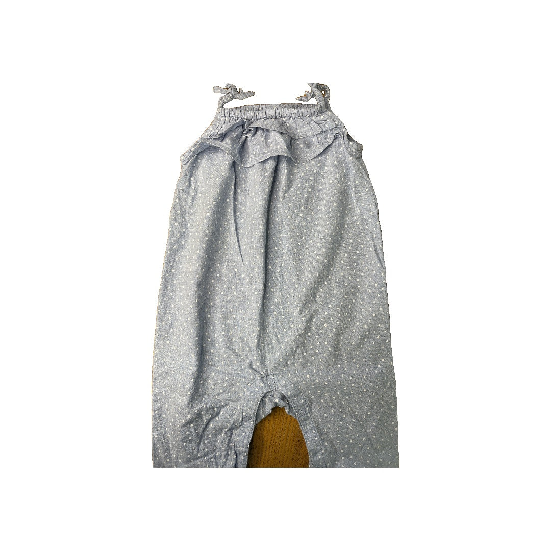 H&M Girls Light Blue | White | polka dot Shorts Size: 6-12 months Light Blue | White | polka dot