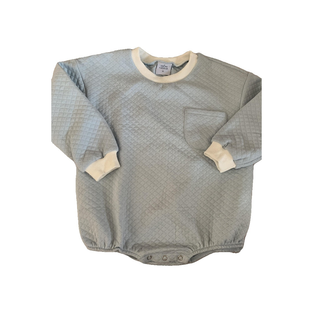 Orcas Lucille Boys Light Blue | White | Retro Long Sleeve Outfit Size: 3T Light Blue | White | Retro