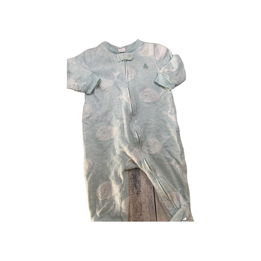 Gap Boys Light Blue | White | Sea Animals Pajamas Size: 3-6 months Light Blue | White | Sea Animals