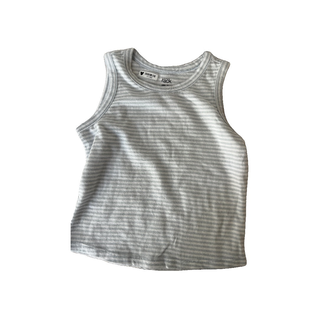 Nordstrom Boys Light Blue | White | Stripe Tank Top Size: 24 months Light Blue | White | Stripe