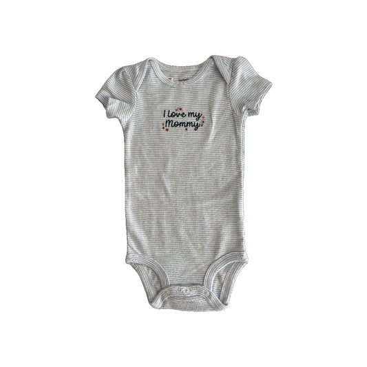 Carters Unisex Light Blue | White | Stripe Onesie Size: 12 months Light Blue | White | Stripe