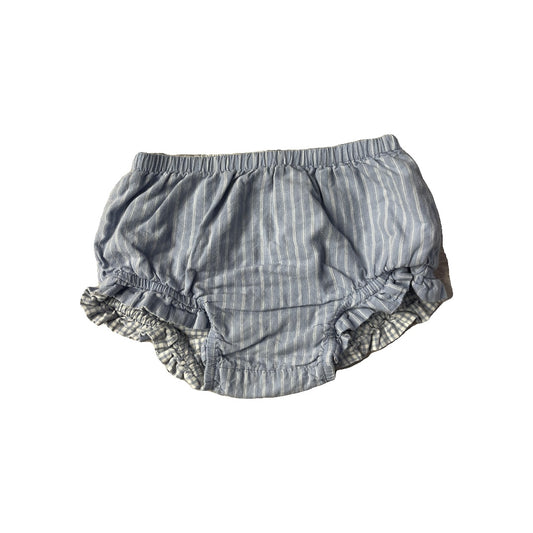 Gap Girls Light Blue | White | Stripe Shirt Size: 6-12 months Light Blue | White | Stripe