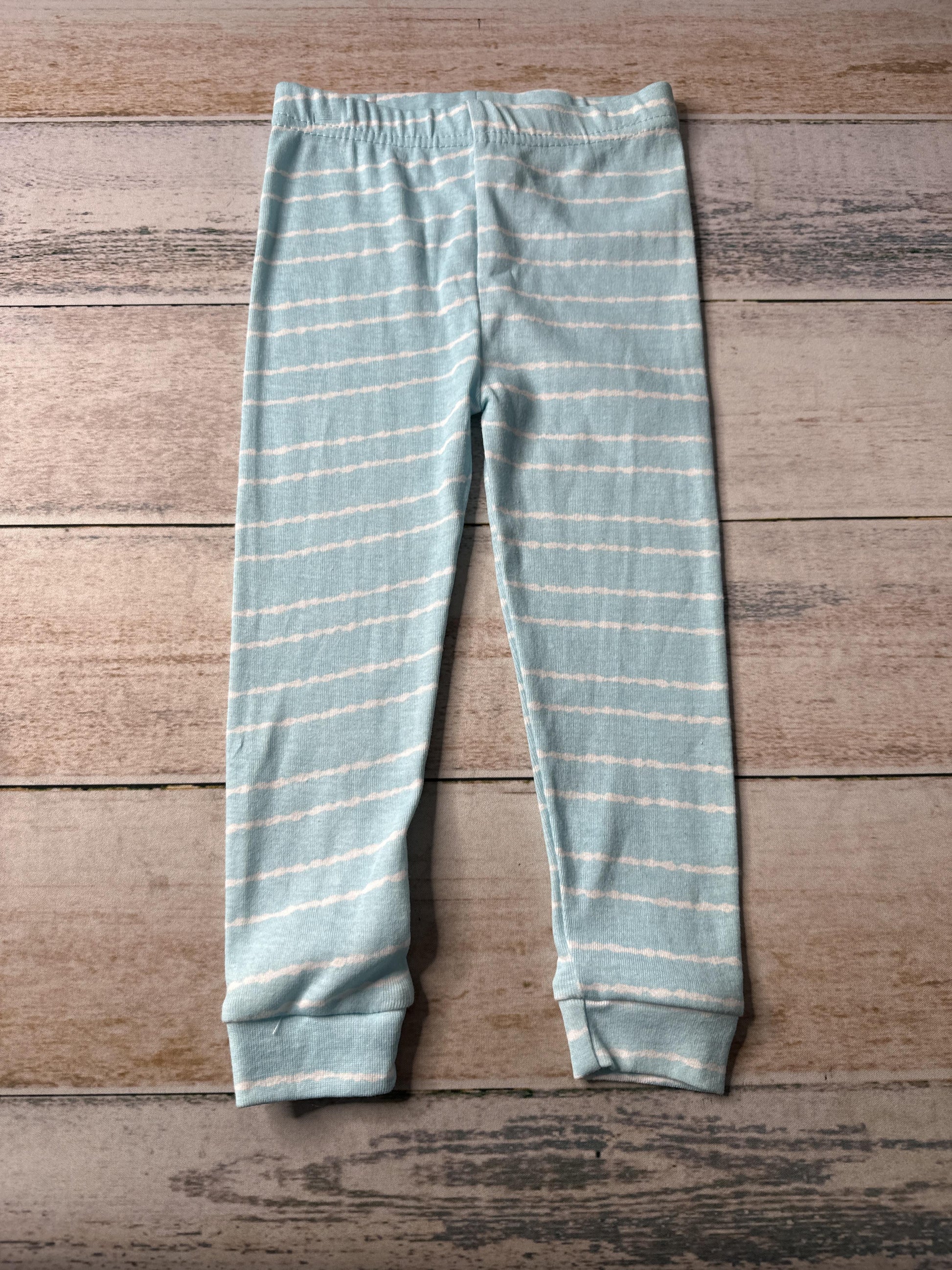 Cutie Pie Dreamers Unisex Light Blue | White | Stripe Pajamas Size: 24 months Light Blue | White | Stripe