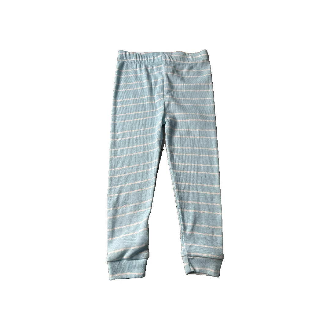 Cutie Pie Dreamers Unisex Light Blue | White | Stripe Pajamas Size: 24 months Light Blue | White | Stripe