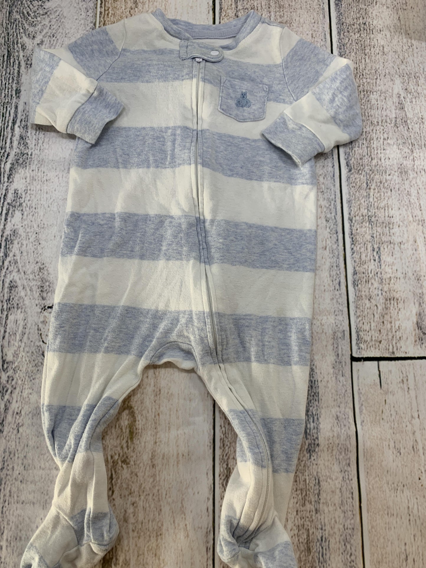Gap Boys Light Blue | White | Stripe Pajamas Size: 3-6 months Light Blue | White | Stripe