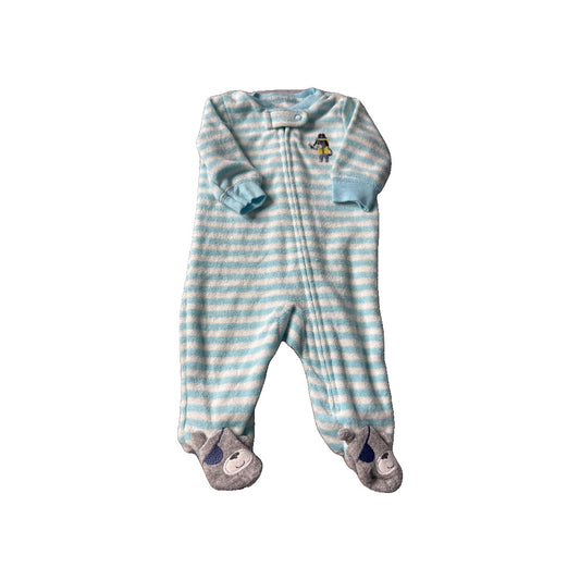 Carters Boys Light Blue | White | Stripe Pajamas Size: Newborn Light Blue | White | Stripe