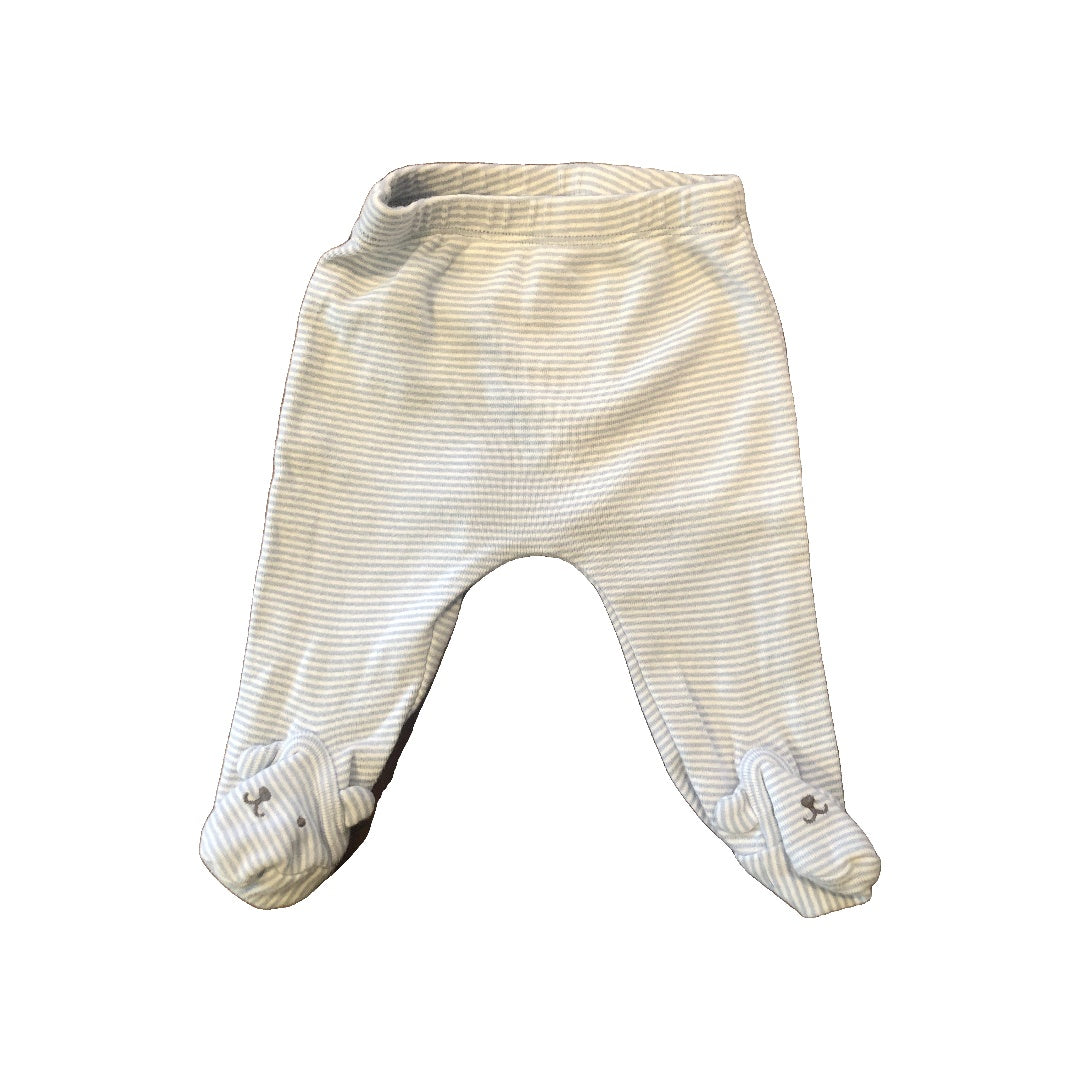Carters Unisex Light Blue | White | Striped Pants Size: Newborn Light Blue | White | Striped
