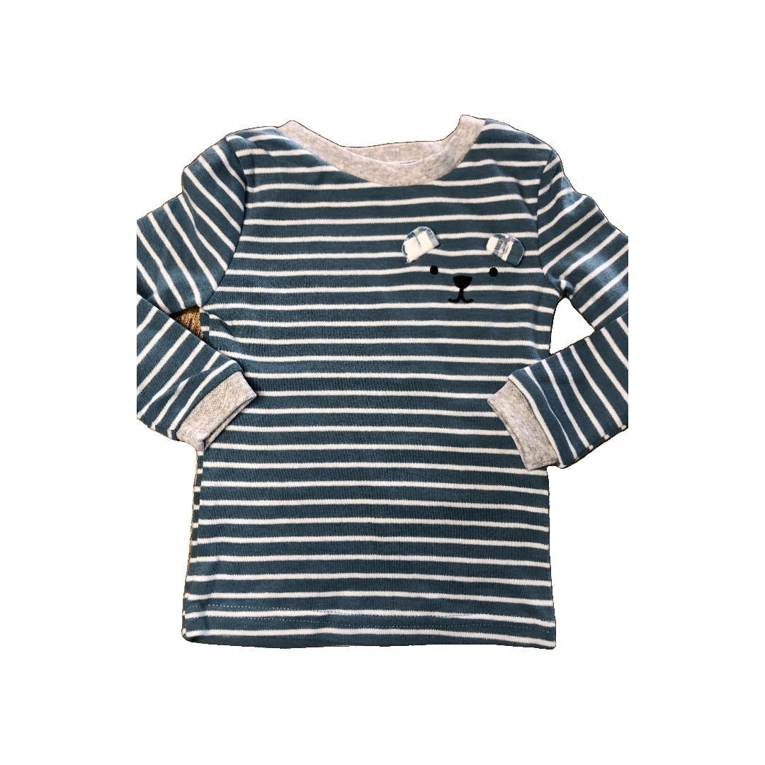 asher and olivia Unisex Light Blue | White | Striped Pajamas Size: 18 months Light Blue | White | Striped