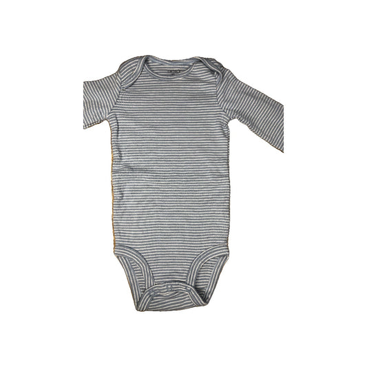 Carters Unisex Light Blue | White | Striped Onesie Size: 12 months Light Blue | White | Striped