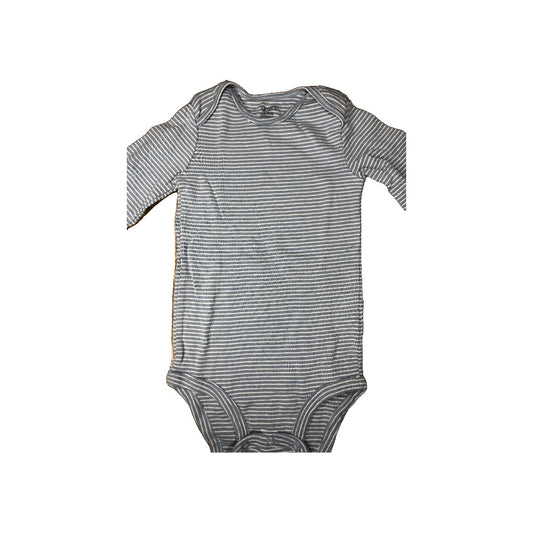 Carters Boys Light Blue | White | Striped Onesie Size: 24 months Light Blue | White | Striped