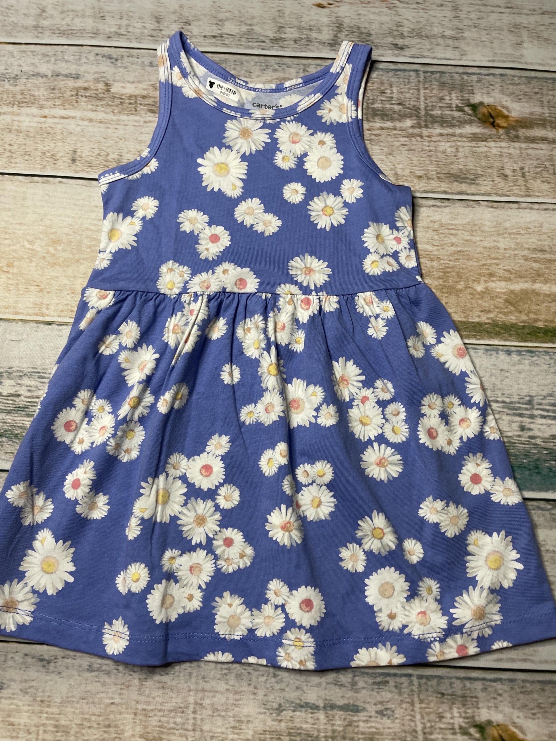 Carters Girls Light Blue | White | Yellow | pink Dress Size: 2T Light Blue | White | Yellow | pink