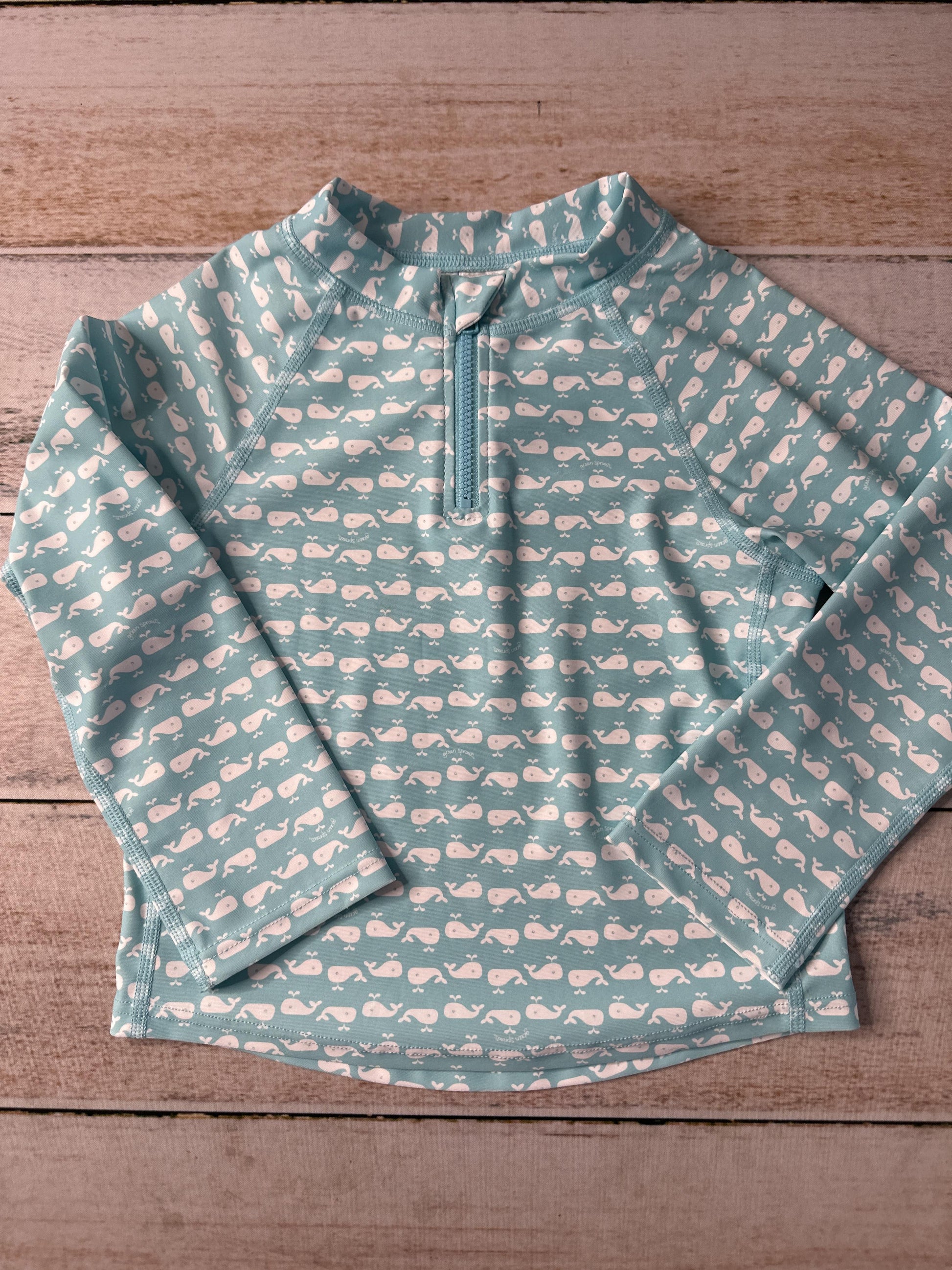 Green Sprouts Unisex Light Blue | White Button Down Short Sleeve Size: 4T Light Blue | White
