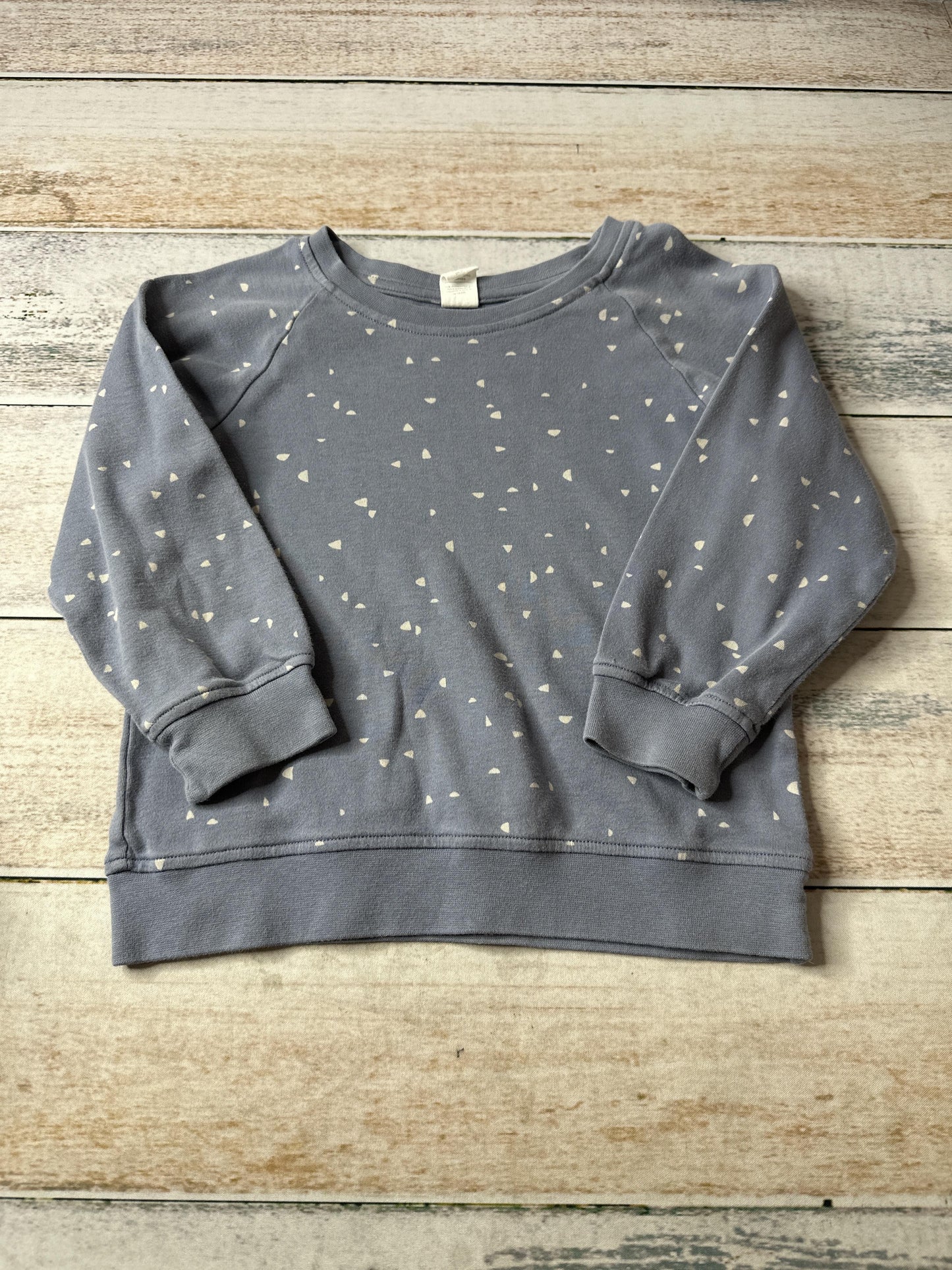 Colored Organics Unisex Light Blue | White Sweater Size: 4T Light Blue | White