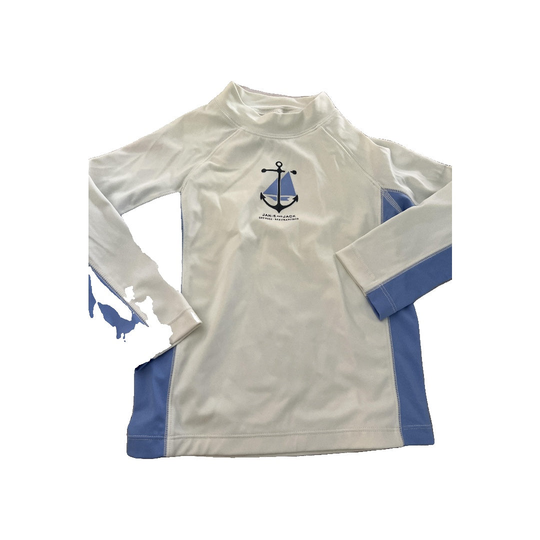 Janie and Jack Boys Light Blue | White Swimwear Size: 18-24 months Light Blue | White