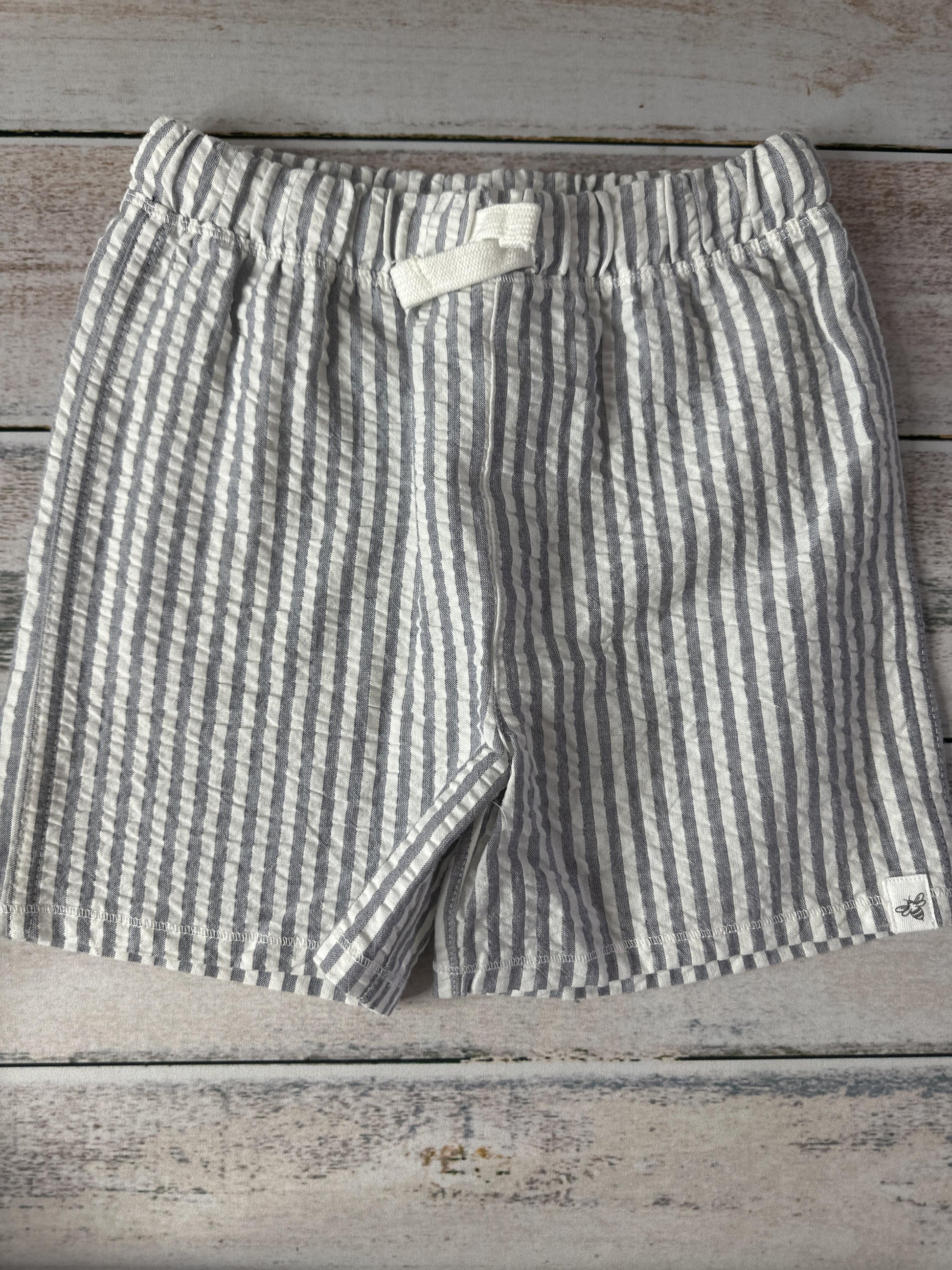 Burt's Bees Unisex Light Blue | White Shorts Size: 4T Light Blue | White