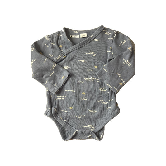 Colored Organics Unisex Light Blue | White Onesie Size: 12-18 months Light Blue | White