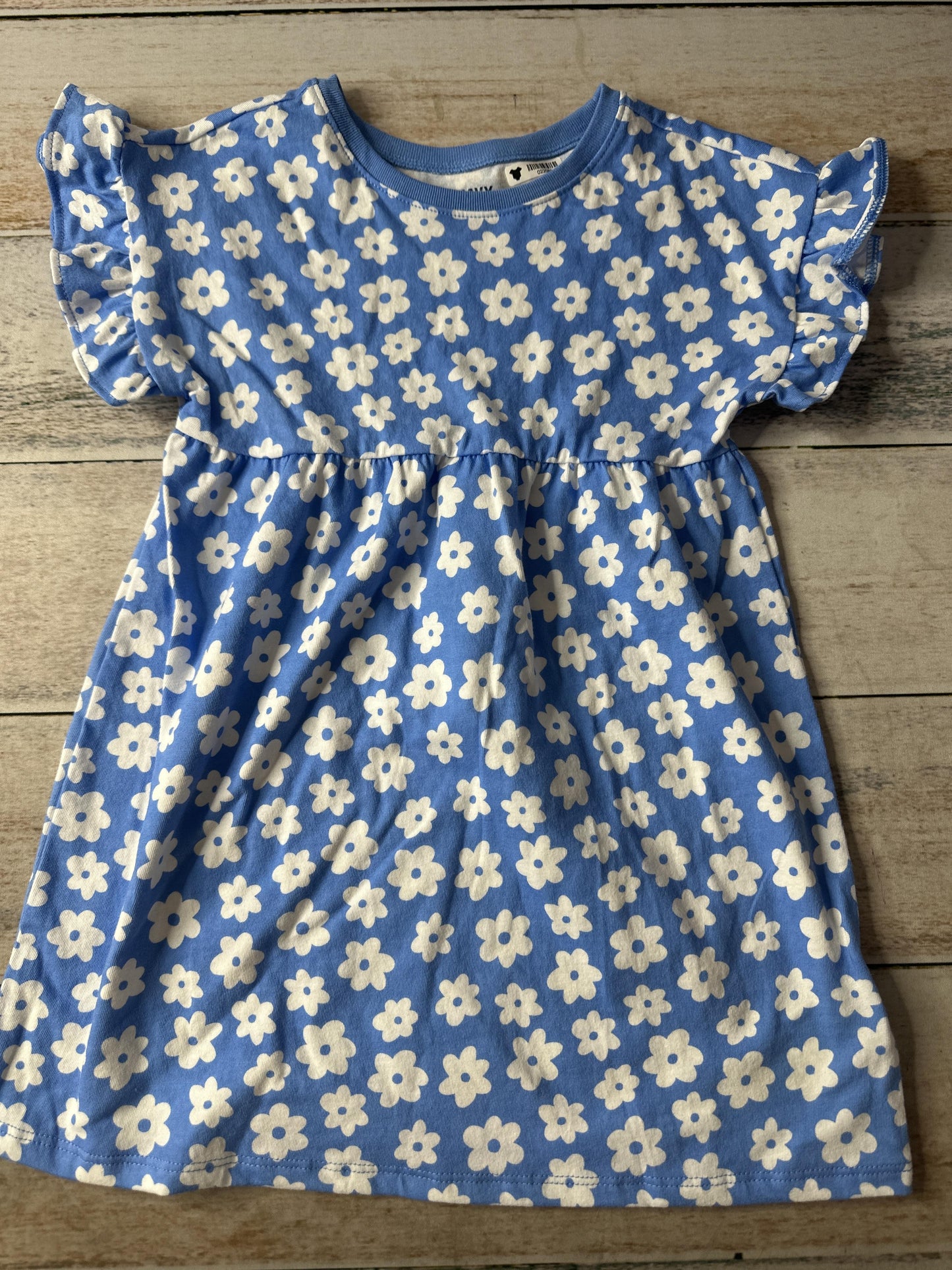 Old Navy Girls Light Blue | White Dress Size: 3T Light Blue | White