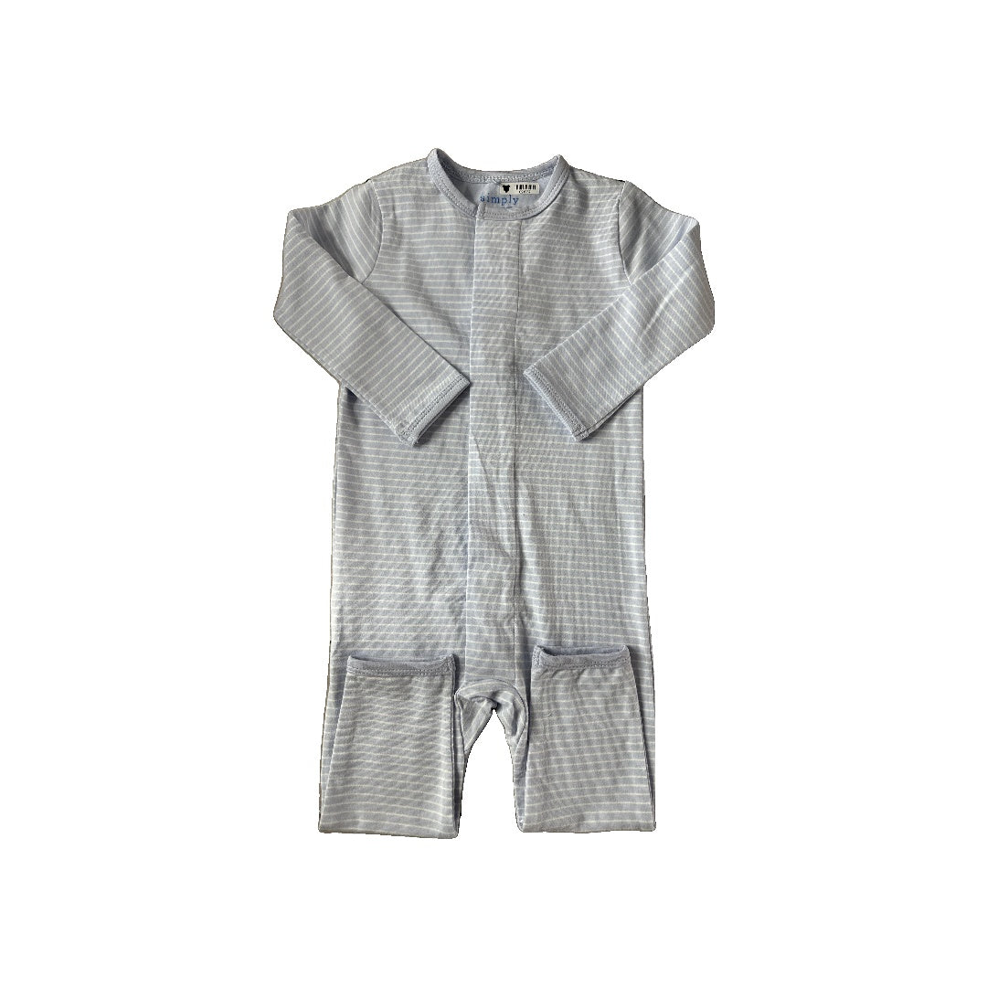 Magnetic Me Unisex Light Blue | White Pajamas Size: 12 months Light Blue | White