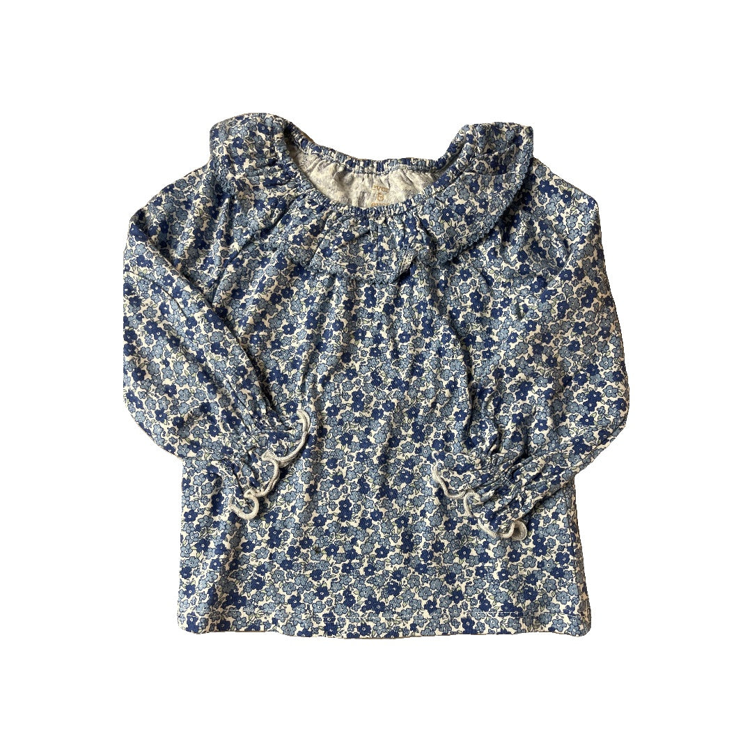ever & ever Unisex Light Blue | White Long Sleeve T-Shirt Size: 24 months Light Blue | White