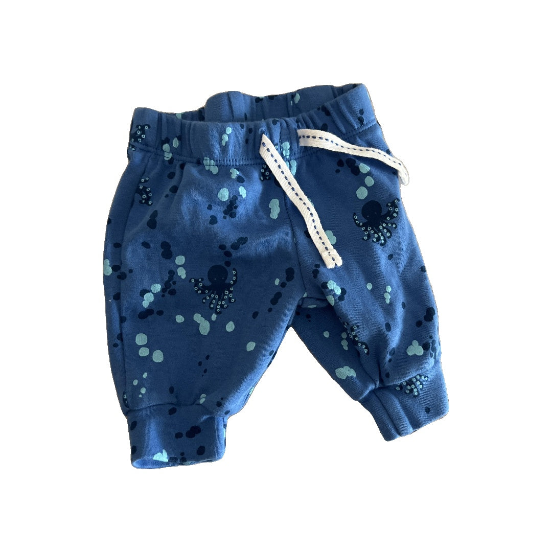 Oliver & Rain Unisex Light Blue | White Pants Size: Newborn Light Blue | White